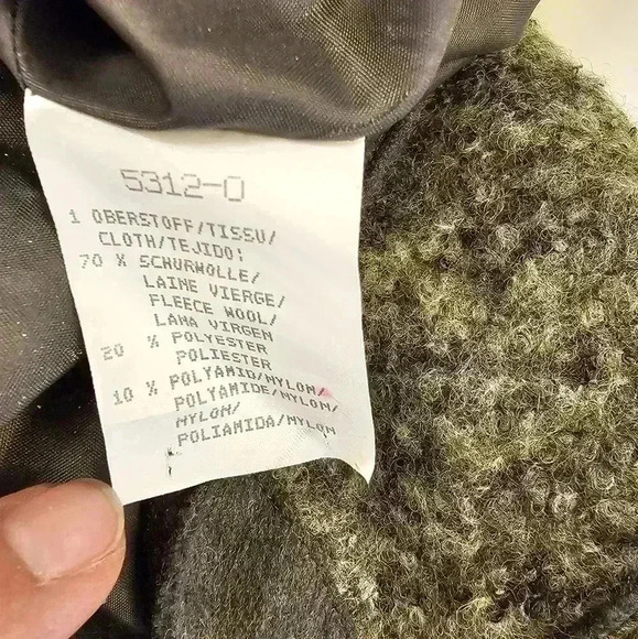 MEICO LANDHAUS LOOK WOOL BLEND COAT GREEN CARDIGAN LAGENLOOK ONE SIZE - Picture 12 of 12